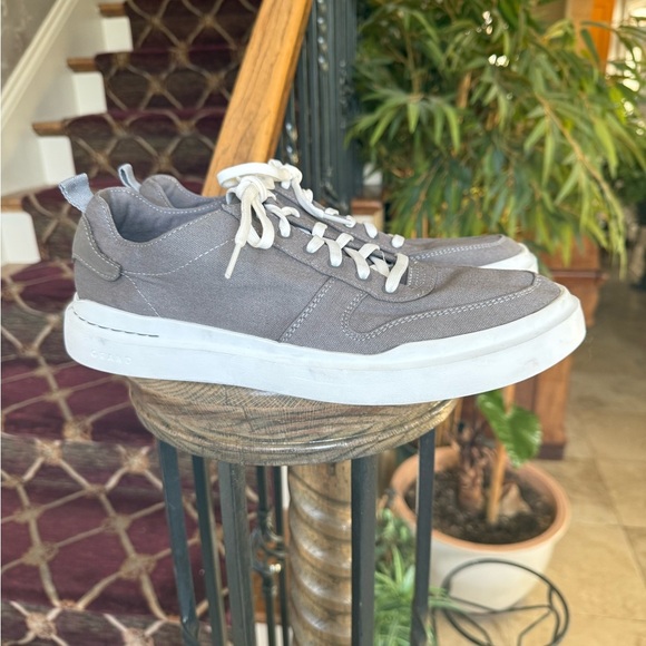 Cole Haan men grand 360 canvas sneaker size 10 very good condition gray - Picture 7 of 13